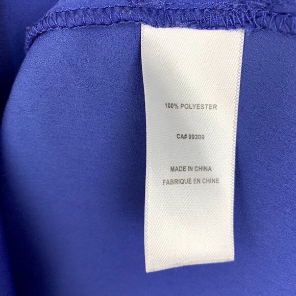 Cornflower Blue Top Three Quarter Sleeve - Picture 7 of 8